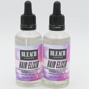 Bleach London Hair Elixir 2 Pack 1.69 oz Ea Bottle Brilliant Shine Silky Finish